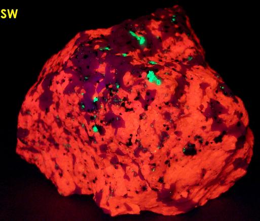 Crazy Calcite, Dolomite, Franklinite, Willemite, Franklin, Franklin Mining District, Sussex County, New Jersey