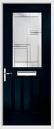 2 Panel 1 Square Composite Door regal corenet glass