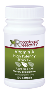 Adaptogen Research, Vitamin A - High Potency - 100 Softgel - Adaptogen Research