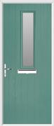 1 Square Composite Door obscure glass
