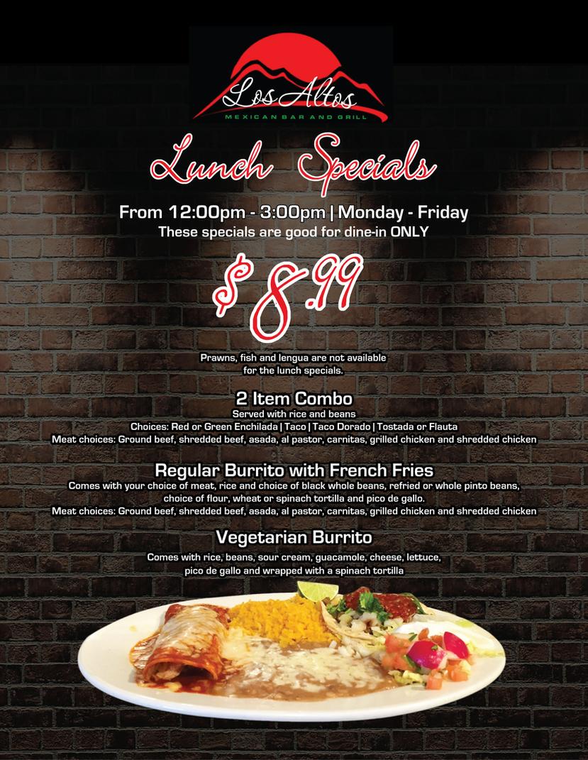 Lunch Specials Suisun