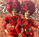 Human Flowers Roses ladies girls greeters