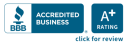 Better Business Bureau A + Accreditation Seal