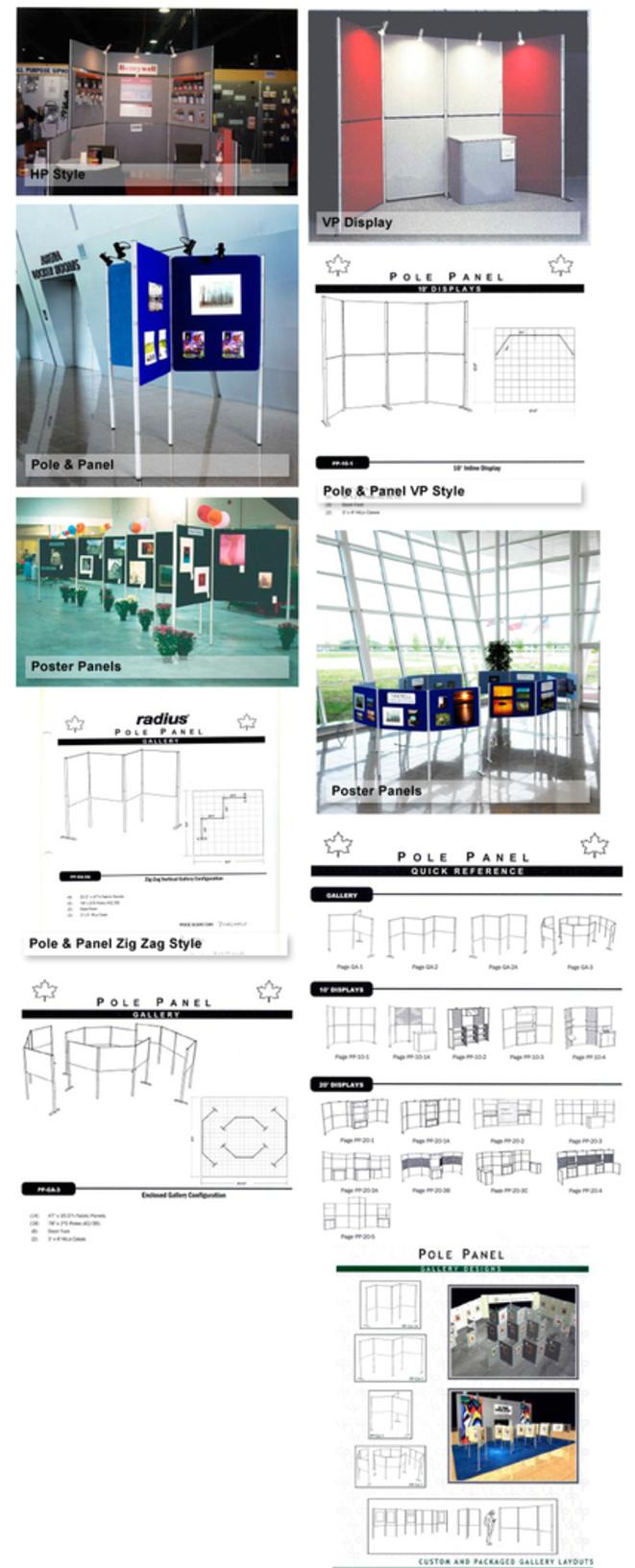 pole and panel display system hahn rentals