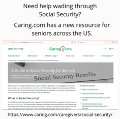 Caring.com Social Security Help