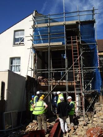 Neighbours building demolished on Party Wall