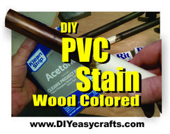 How to stain PVC to look like wood