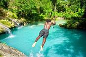 "Rocky's Taxi and Tour, Blue Hole Secret Falls excursion, Jamaica"