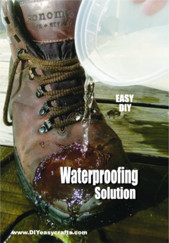 Easy DIY Waterproofing Solution. Inexpensive and easy to mix. www.DIYeasycrafts.com