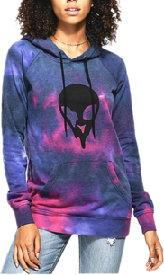 Alien Stay Weird Tie Dye Oversized Hoodie (Thin)