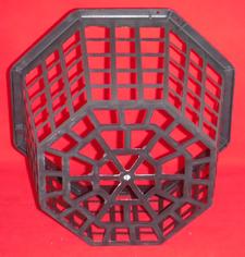 Ultimate Orchid Basket 10 inch largest tropical nursery hanging flat bottomed mesh plastic net