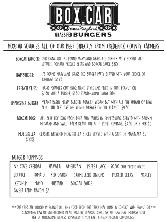 Food Truck Menus