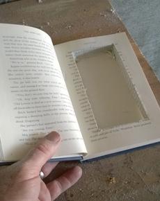 DIY Secret Hidden compartment Book Safe. FREE step by step instructions. www.DIYeasycrafts.com