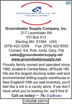 Drilling Supplies, Groundwater Supply Company