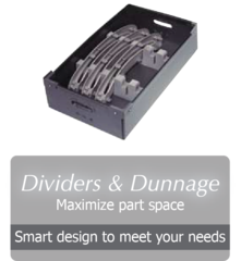 dividers dunnage corrugated-plastic boxes