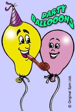 cartoon character party balloons