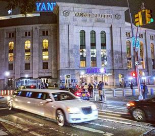 Yankee stadium white NYC Limousine