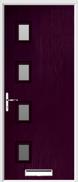 4 square glazed composite door