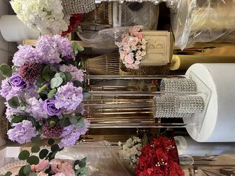 PURPLE FLOWER CENTERPIECES FOR RENT