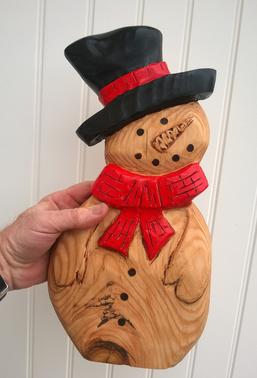 How to make a wood Snowman with power tools. This is an easy DIY project. FREE step by step instructions. www.DIYeasycrafts.com
