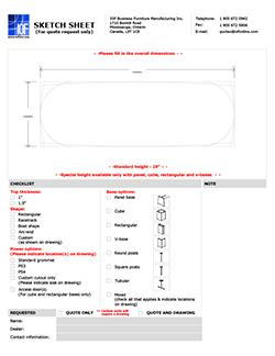 Table Sketch Sheet