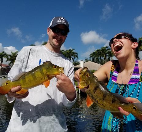 When fishing for Peacock Bass in South Florida canals I have found