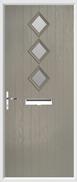 3 Diamond Composite Door obscure glass