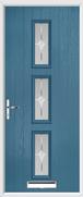 3 Square Composite Door sandblast glass