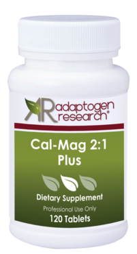 Adaptogen Research - Cal-Mag 2:1 Plus supplies calcium citrate, a highly absorbable, well-tolerated source of calcium, balanced with magnesium in a 2:1 ratio - 120 Tablets