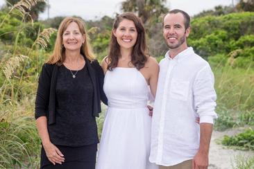 Photo with couple from elopement ceremony in Charleston, SC