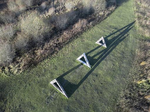 60 Degrees sculpture intallation by Kevin O'Dwyer. Photo by Kevin O'Dwyer