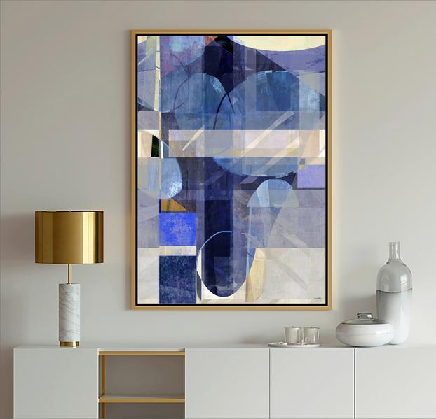 Blue Multi-color Abstract Art, #Dubois Art, #Blue Art, #modern art, #abstract art