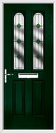 2 Panel 2 Arch Composite Door resin lead glass