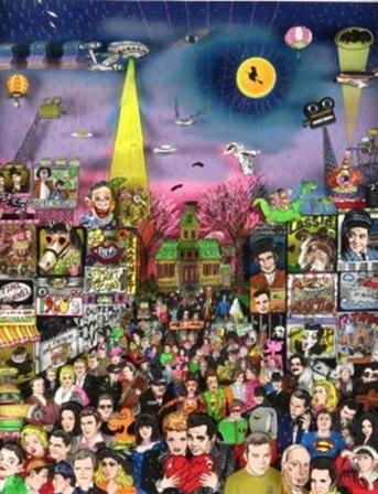 Charles Fazzino Remembering 60s TV