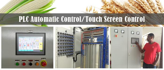 control system for 30T corn flour milling machine