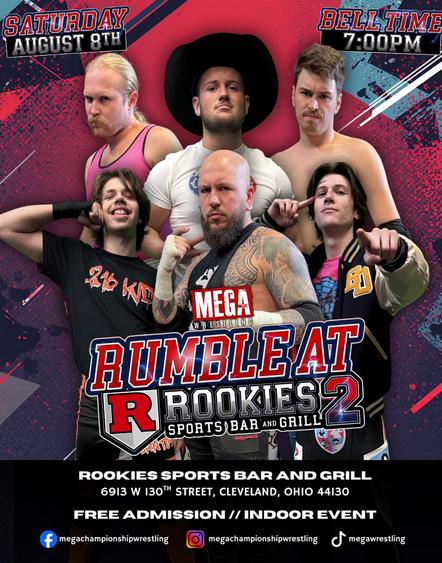 Rumble at Rookies 2: August 8th, Rookies Sports Bar and Grill