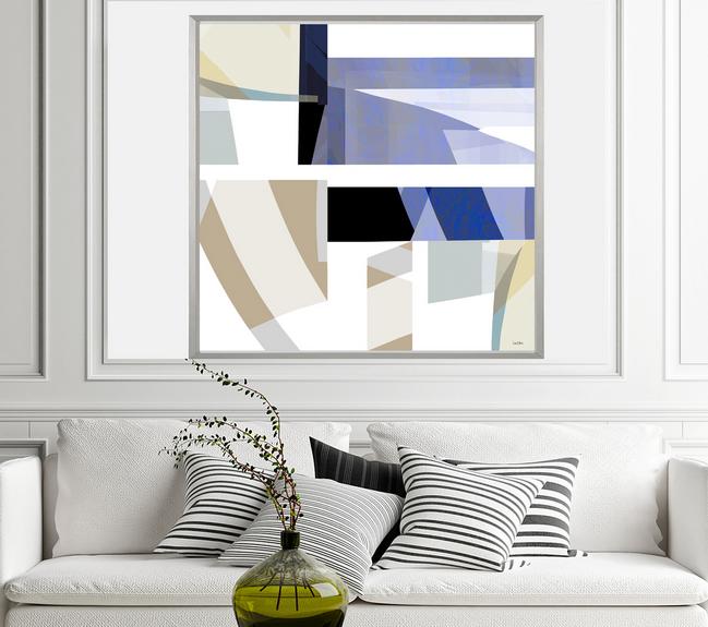 Geometric Art, #abstract art, #geometric, #blue art, #wallart, #design, #dubois art, #modern Art