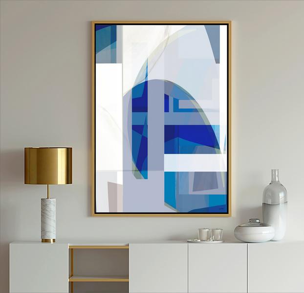 Blue Multi-color Abstract Art, #Dubois Art, #Blue Art, #modern art, #abstract art