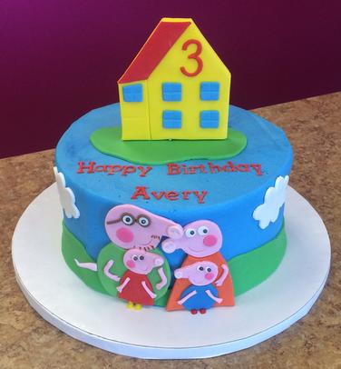 Peppa Pig Princess Cake  Pig birthday cakes, Peppa pig birthday cake, Peppa  pig cake