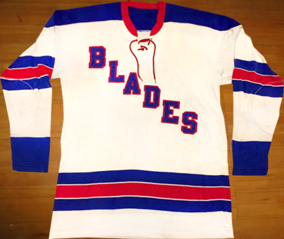 CLEARANCE New Haven Nighthawks Blue Jersey (BLANK) – Vintage Ice