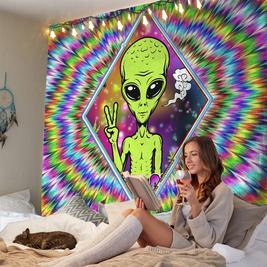 Alien psychedelic wall, furniture, bed cloth tapestry