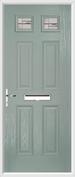 4 Panel 2 Square Composite Door regal corenet glass