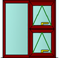 Style 31 rosewood window