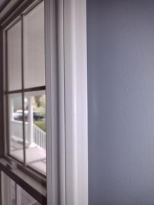Perfectly painted window trim-straight lines.