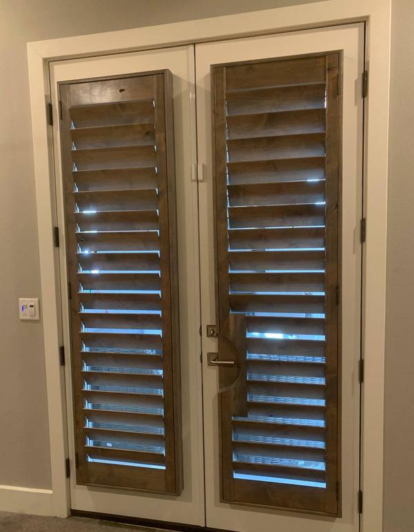 Stained Shutters in Denton