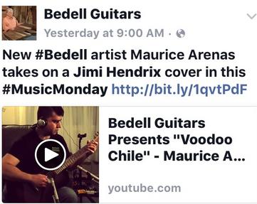 Bedell Guitars Artist Maurice Arenas