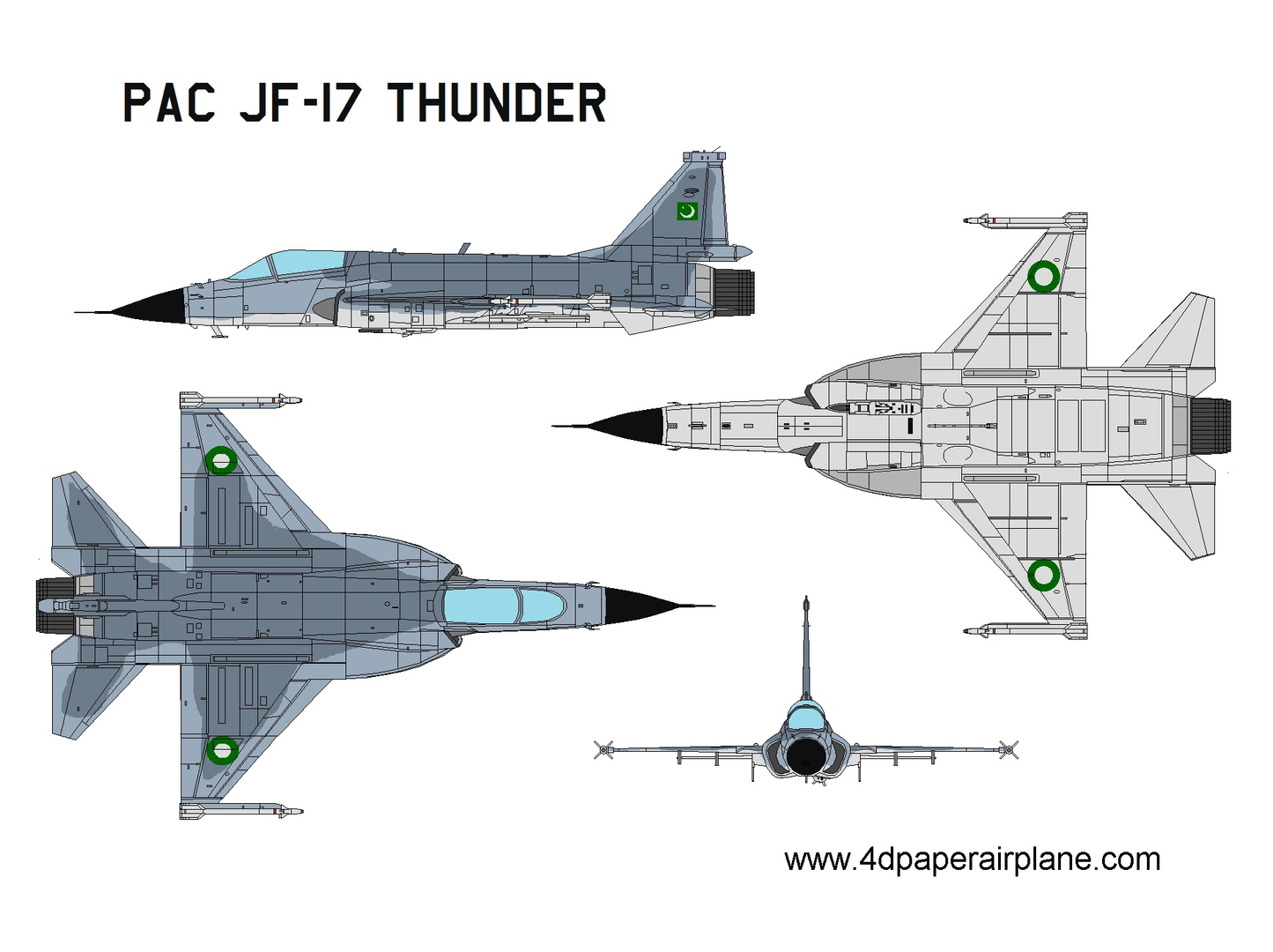 4d Paper Airplane Model Kit Paper Airplane Template