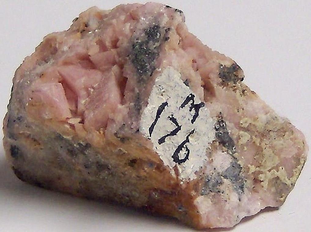 Pink Rhodochrosite, Quartz, Galena, Pyrite, Emma Mine (Ancient Mine; Black Chief Mine), Butte, Butte District (Summit Valley District), Silver Bow County, Montana, USA