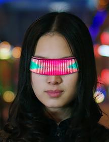 Shining Electronic Futuristic Eyewear Bluetooth LED