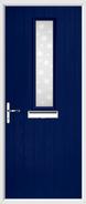 1 Square Composite Door bubbles glass